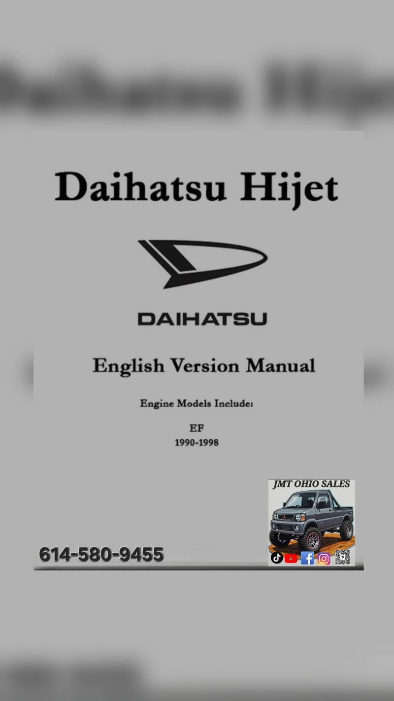 Daihatsu Hijet S83P/S110P Service Manual