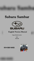 Subaru Sambar KS4 Owner's Manual (1990–1998)