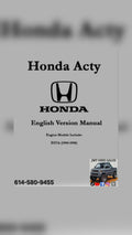 Honda Acty HA4 Owner's Manual (1990–1998)