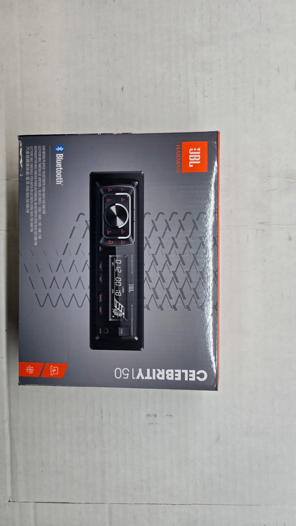 JBL Celebrity 150 single DIN stereo — box