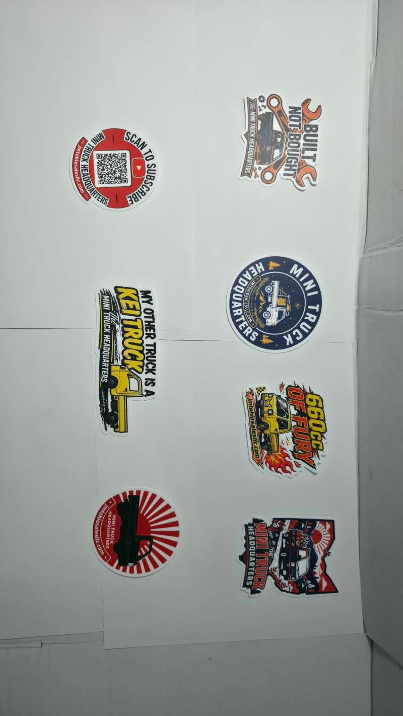 Mini Truck Headquarters Sticker Pack — Set of 8