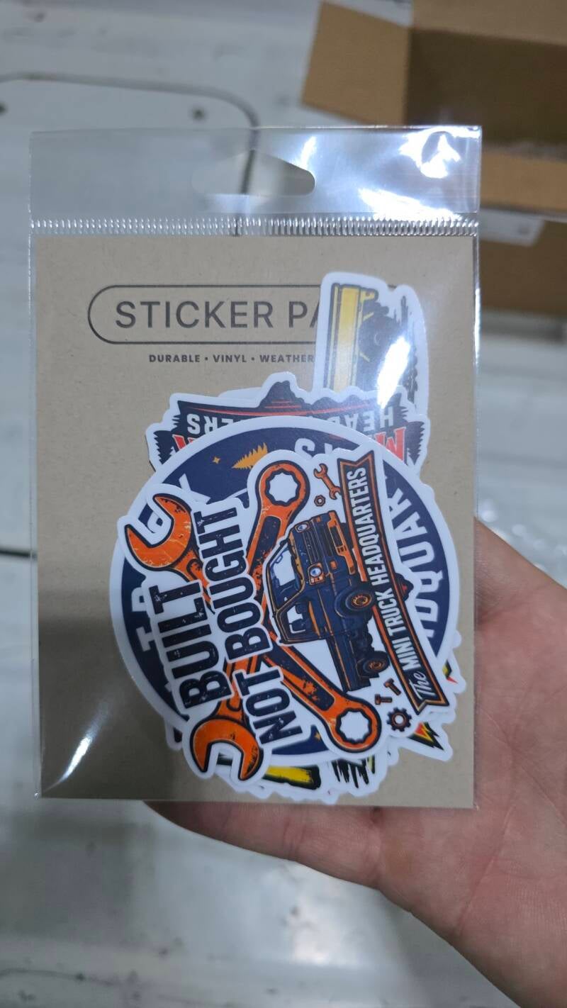 Mini Truck Headquarters Sticker Pack — Set of 8