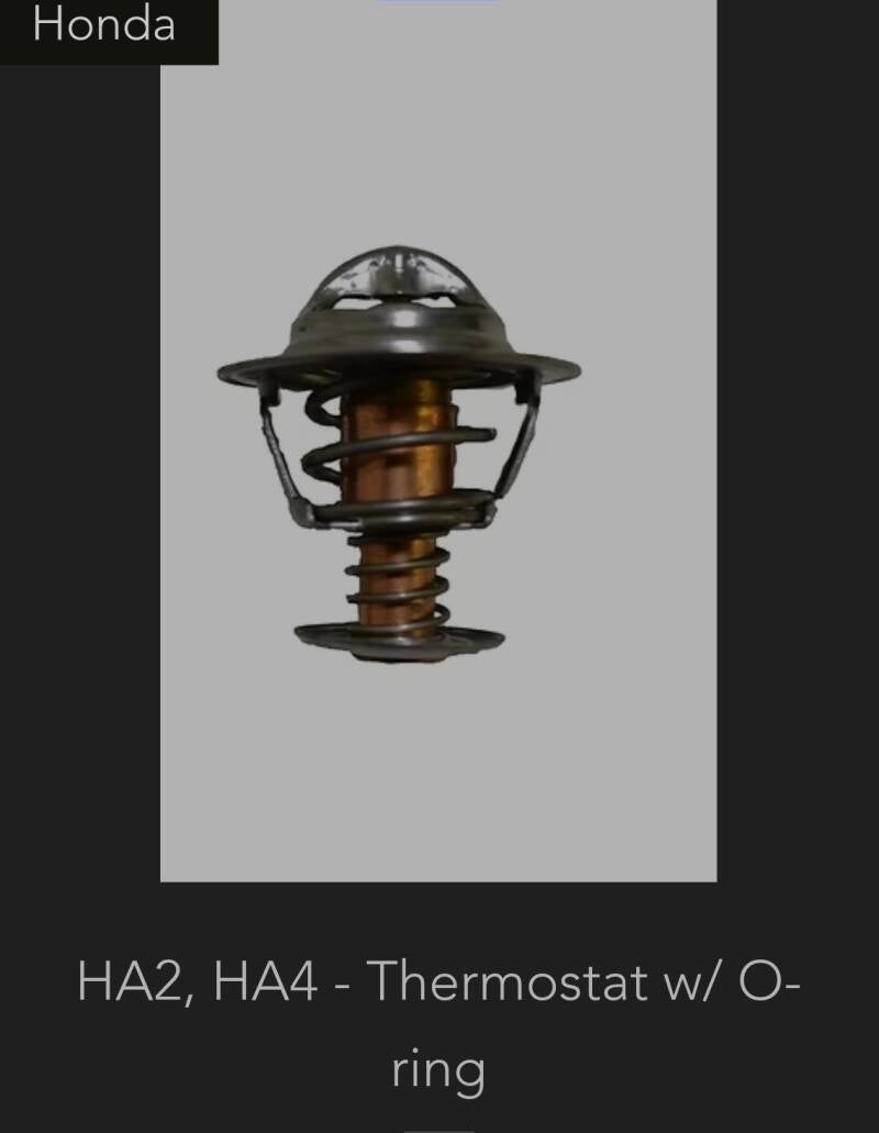 Honda HA2/HA4 Thermostat with O-Ring