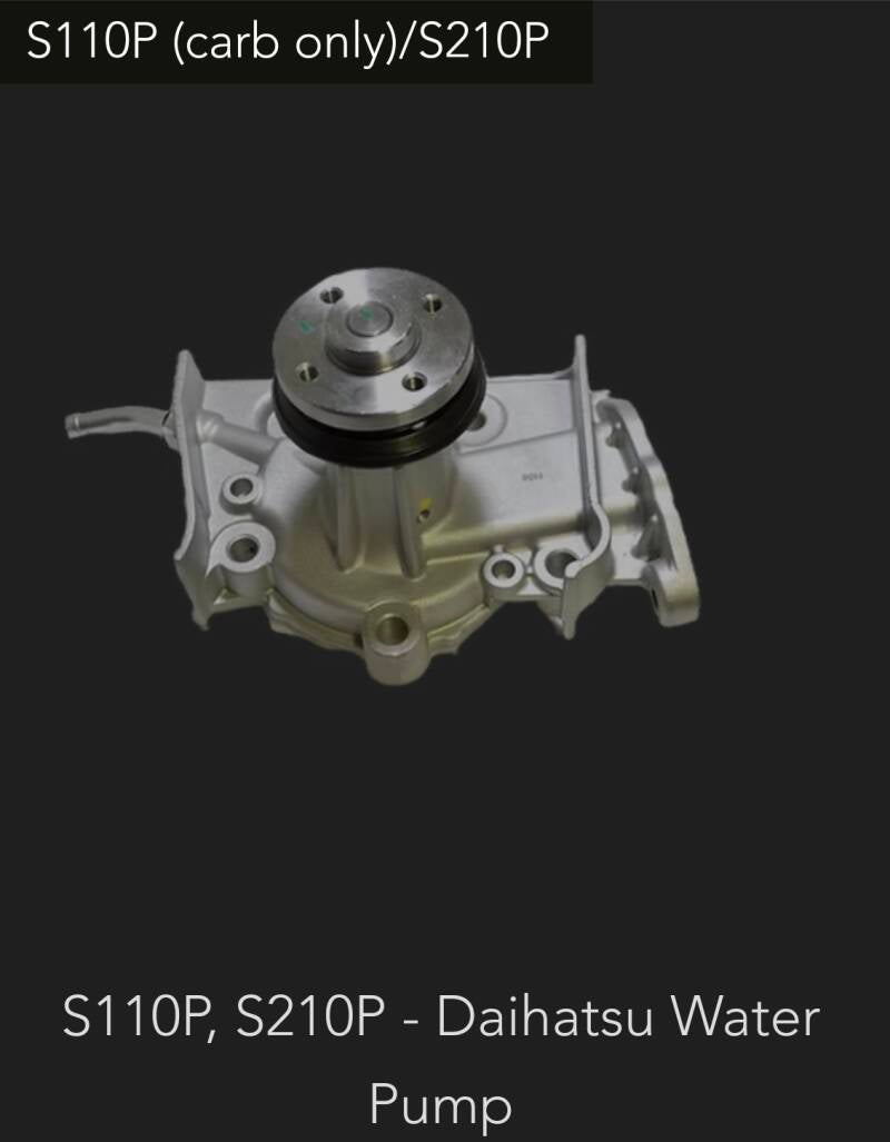 Daihatsu S110/S210 water pump