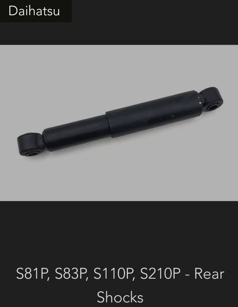 Daihatsu rear shocks