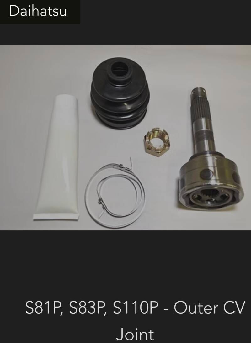 Daihatsu S81P/S83P/S110P Outer CV Joint