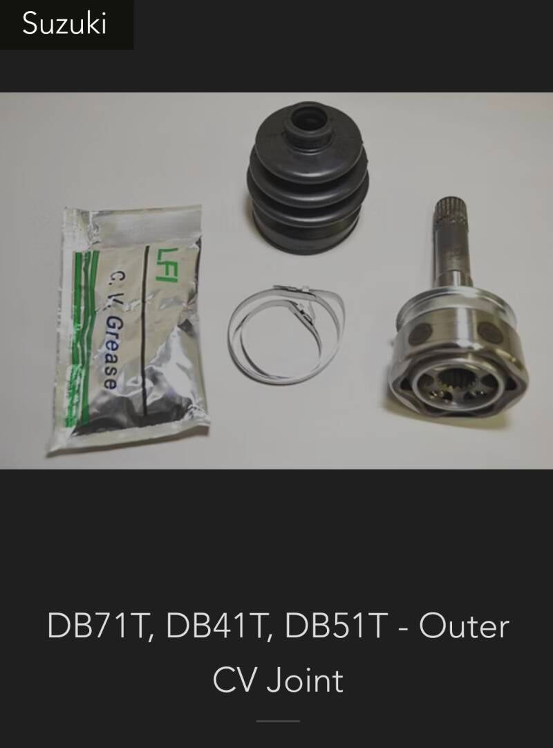 Suzuki outer CV joint