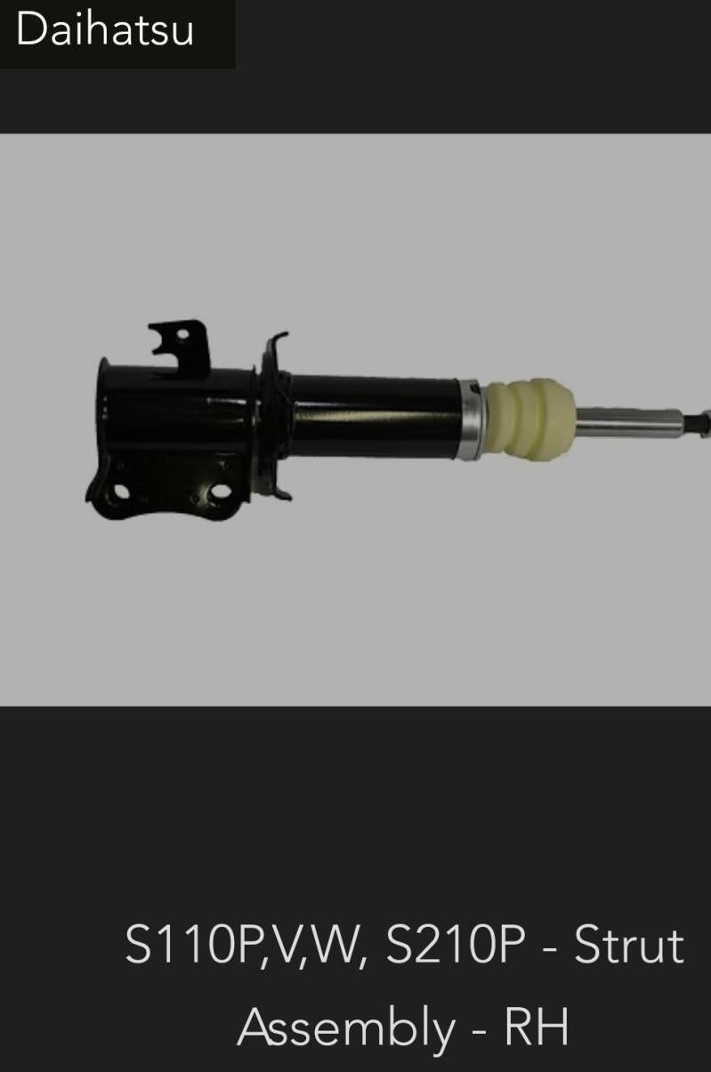 Daihatsu S110P/S210P Strut Assembly — RH