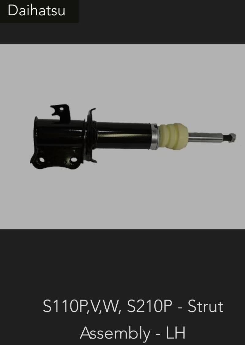 Daihatsu S110P/S210P Strut Assembly — LH