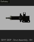 Daihatsu S81/S83 Strut Assembly — RH