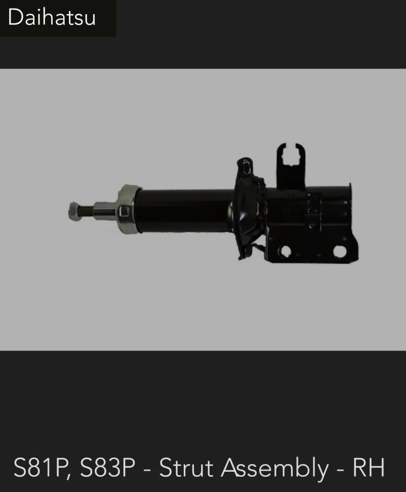 Daihatsu S81/S83 Strut Assembly — RH