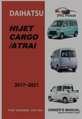 Daihatsu Owner's User Manual in English (2017–2021)