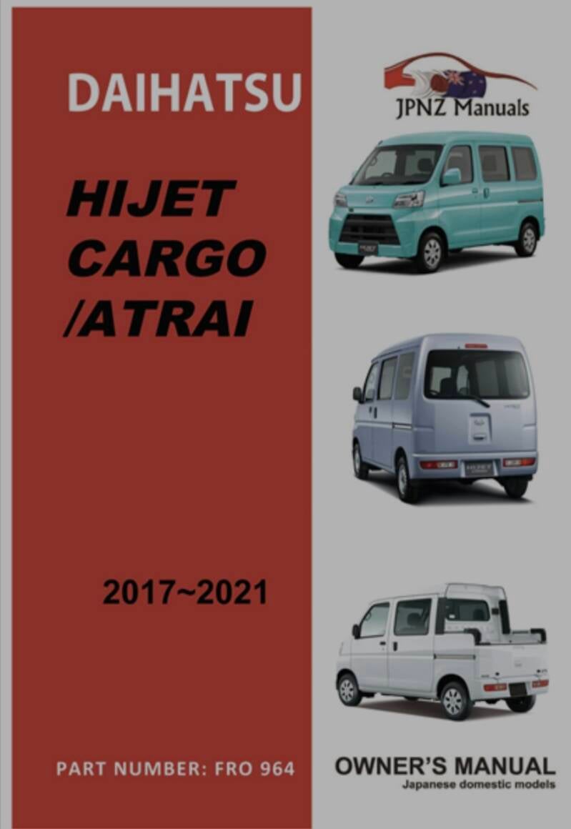 Daihatsu Owner's User Manual in English (2017–2021)