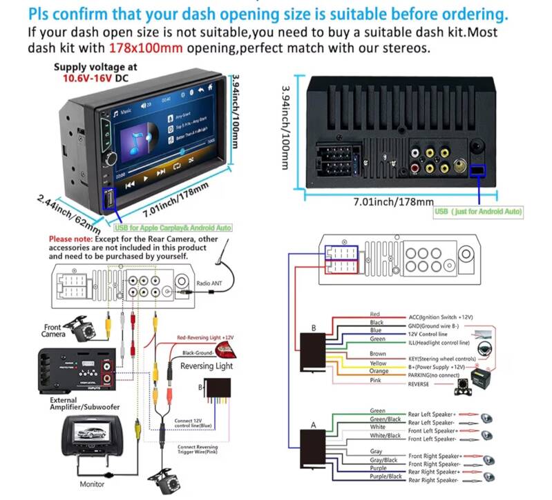 Double DIN Stereo